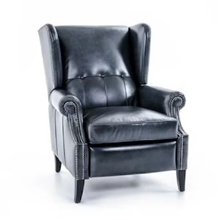 Wing Chair with Decorative Tufts